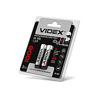 Аккумулятор Videx HR6/AA 1000mAh 2 шт, Білий/Чорний, AA