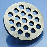 Решітка м'ясорубки Moulinex HV8 ME610, ME625, ME645, ME66, ME665 8мм нержавійка крупна котлетна, фото 2