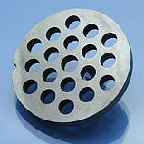 Решітка м'ясорубки Kenwood MG510, MG450, MG470, MG480 PRO1600 8мм нержавійка крупна котлетна, фото 3