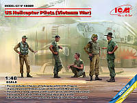 Пластикова модель 1/48 ICM 48089 US Helicopter Pilots (Vietnam War)