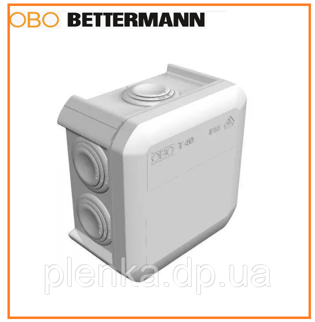 Коробка розподільна Т40 ІР55 90х90х52мм OBO Bettermann 2007045, фото 1