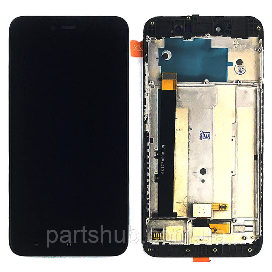 Дисплей (екран) Xiaomi Redmi Note 5A Prime MDG6S 3/32 Gb з тачскріном (чорний з рамкою), фото 1