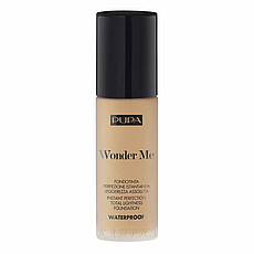 Водостійка тональна основа Pupa Waterproof Wonder Me Fluid Foundation 035 — Medium Sand 30 мл
