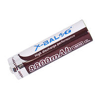 Аккумулятор 18650, X-Balog, 8800mAh (1200), коричневый