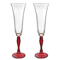 Набор бокалов для шампанского 2 штуки 180мл Bohemia Victoria Love 40727/K0105/180