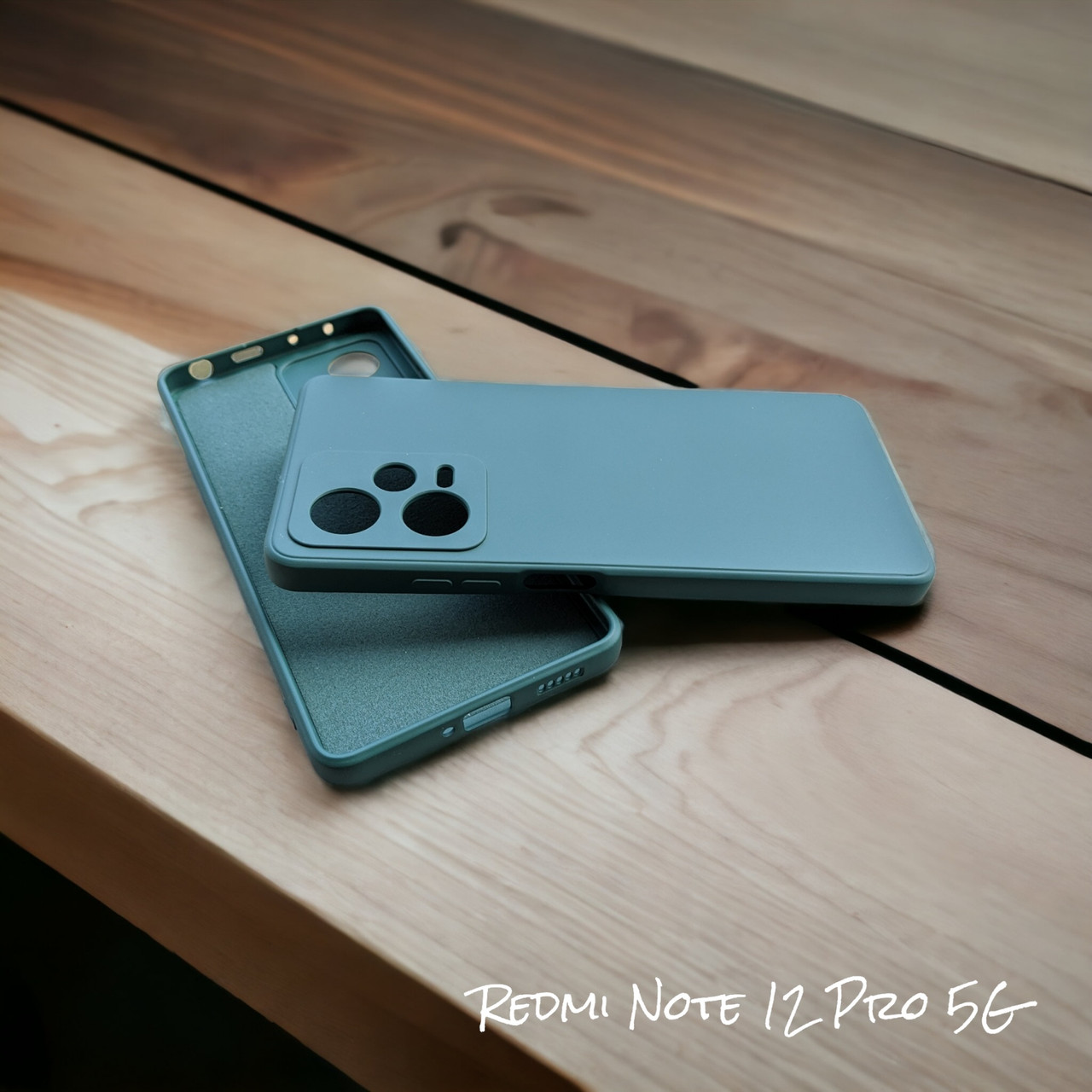 Xiaomi Redmi Note 12 Pro 5G силіконовий чохол мікрофібра Dark Green, фото 1