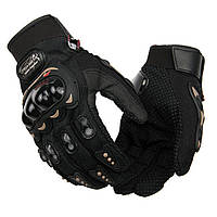Мото рукавички із захистом PROBIKER (Чорні/ Розмір: M) для мотоцикла на мотоцикл захист рукавиці з пальцями