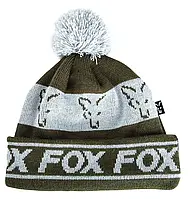 ШАПКА FOX GREEN SILVER LINED BOBBLE HAT