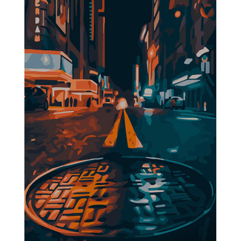 Картина за номерами Strateg Вулиці Нью-Йорку розміром 40х50 см (GS806) melmil