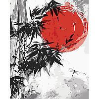 Картина за номерами Strateg Японське сонце розміром 40х50 см (GS1078) melmil