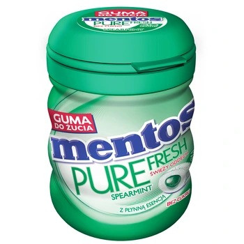 Жувальна гумка Mentos Pure Spearmint без цукру 60 g (30 штук)