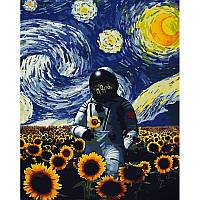 Картина за номерами Strateg Соняшникове поле розміром 40х50 см (GS986) melmil
