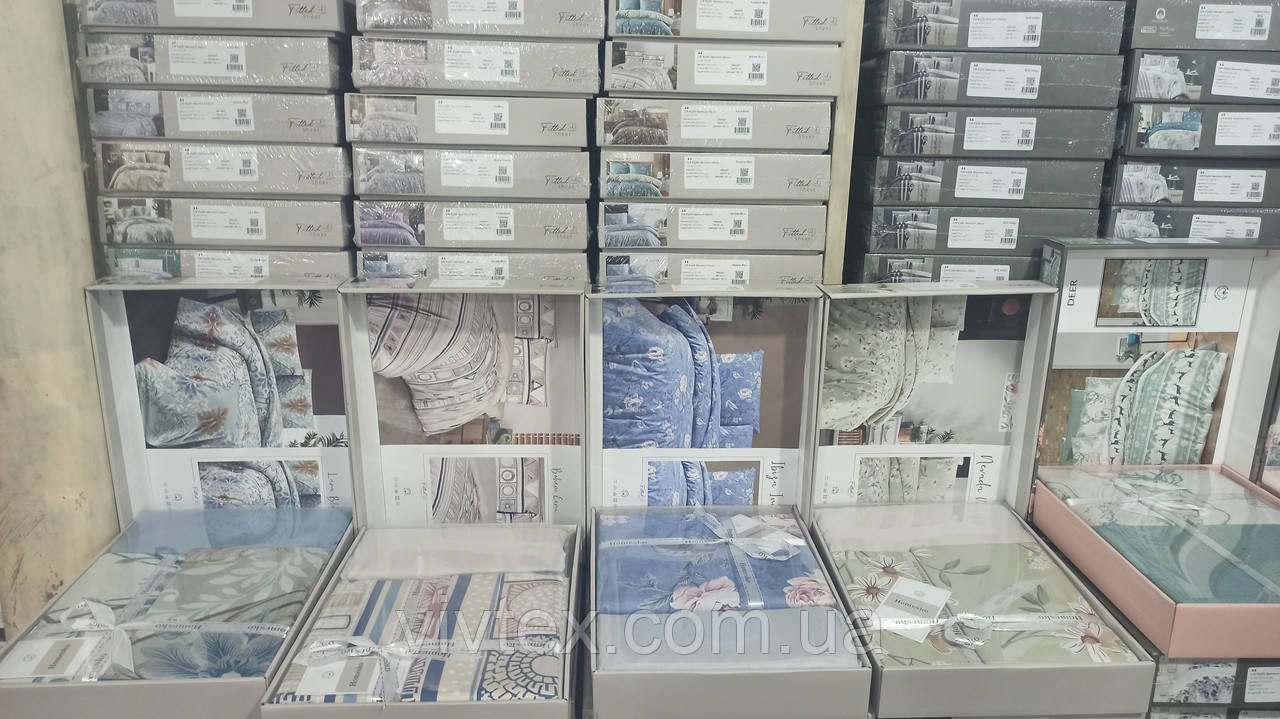 Постільна білизна ранфорс Homesco євро 200х220 (Туреччина), фото 1