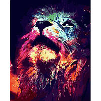 Картина за номерами Strateg Яскравий лев розміром 40х50 см (GS936) melmil