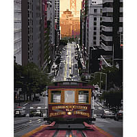 Картина за номерами Strateg Трамвай у Сан-Франциско розміром 40х50 см (GS1284) melmil
