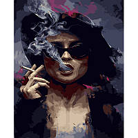 Картина за номерами Strateg Леді з сигарою розміром 40х50 см (GS1283) melmil