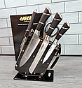 Набір кухонних ножів на підставці Benson BN-416 9 предметів/Ніжі на кухню, фото 4
