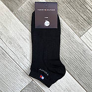 Шкарпетки чоловічі спортивні бавовна із сіткою короткі Tommy Hilfiger, розмір 41-44, асорті, 04410, фото 2