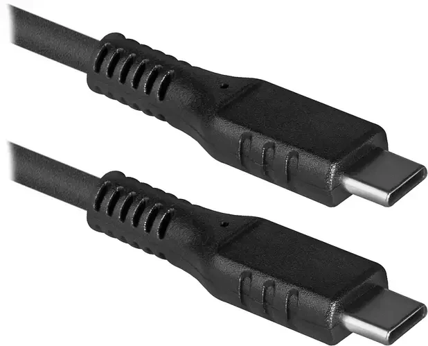 2м Кабель USB Type-C M - Type-C M, 2.0м, USB 2.0, чорний, Defender, фото 1