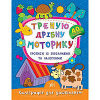 Книга "Каллиграфия для дошкольников. Тренируем мелкую моторику. Прописи с заданиями и наклейками"