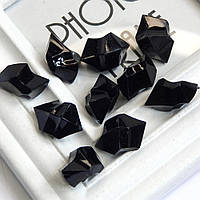 Декоративні кристали "Штучний лід" ~24х17 мм, чорний (10 шт)