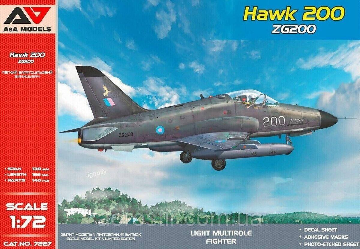 Hawk 200 ZG200 1/72 A&A Models 7227
