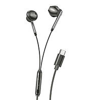 Наушники XO EP66 Crescent Type-C digital decoding flat earphone Black