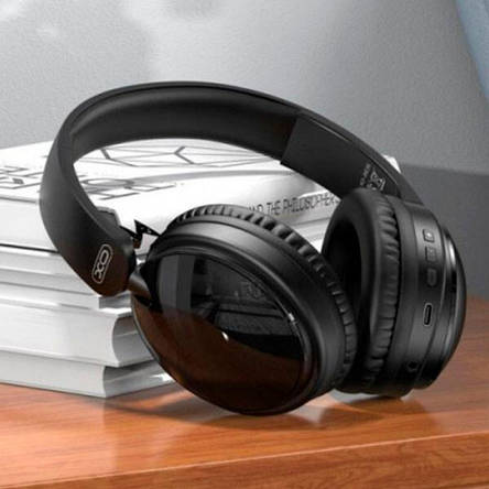 Навушники XO BE36 Crystal Clear Over-Ear Bluetooth Headphones Black, фото 3