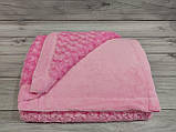 Плед мікрофібра 220 на 240 см Le velle home рожевий, фото 2