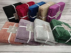 Плед мікрофібра євро розмір 200 на 220 см Belizza home в кольорах