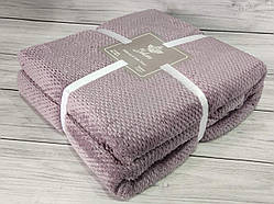 Плед мікрофібра євро розмір 200 на 220 см Belizza home бузковий