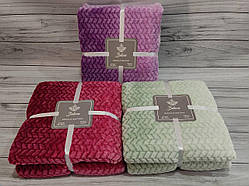 Плед мікрофібра євро розмір 200 на 220 см Belizza home