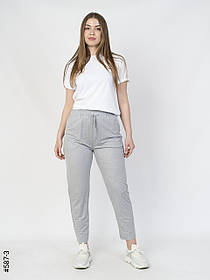 587-3 Штани жіночі літні в горошок напівбатал (6 од: 31-36)