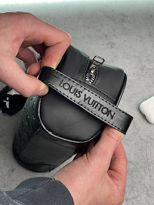 Клатч Louis Vuitton чорний шкіряний, фото 2