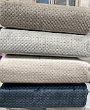 Покривало велюрове 240 на 260 см з наволочками Issi Home Туреччина графіт, фото 2