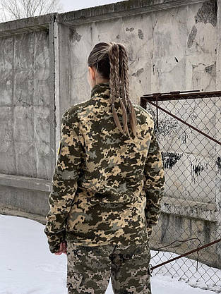 Кофта флісова на блискавці піксель жіноча, фото 2