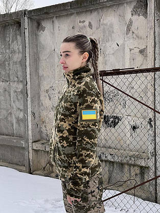 Кофта флісова на блискавці піксель жіноча, фото 2