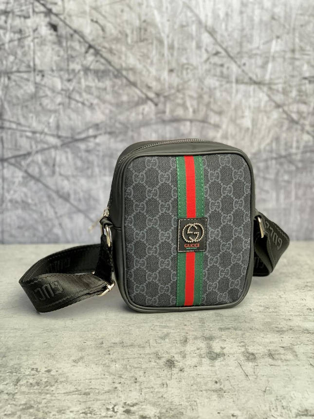 Месенджер Gucci чорний, фото 2