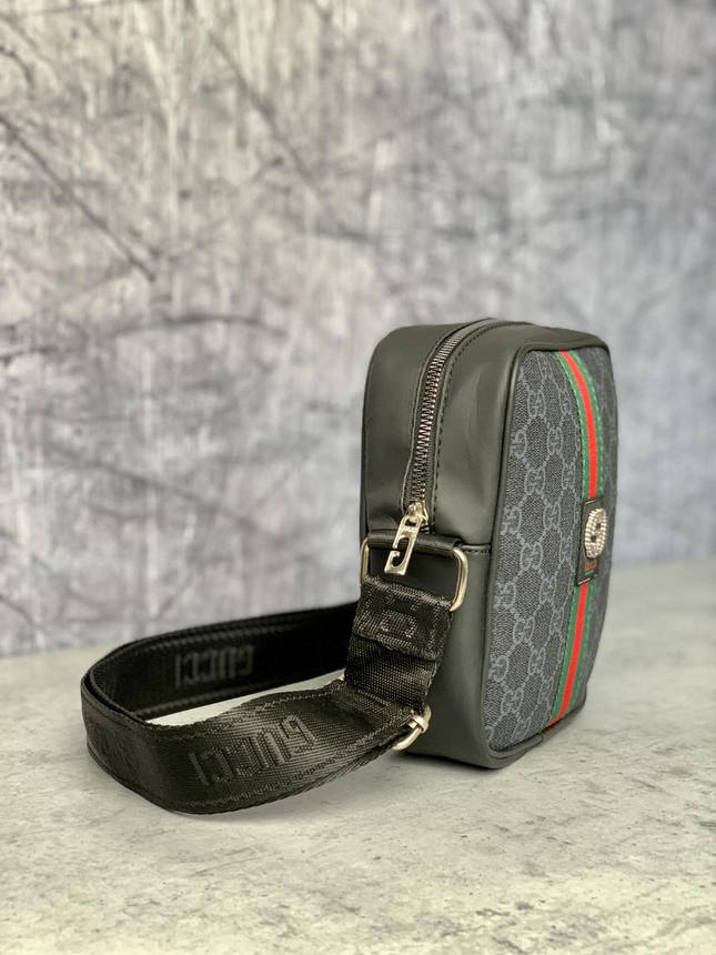Месенджер Gucci чорний, фото 2