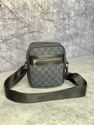 Месенджер Gucci чорний, фото 3