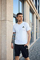 Комплект Adidas футболка белая + шорты