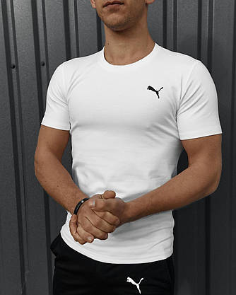 Комплект Puma футболка біла + шорти, фото 3