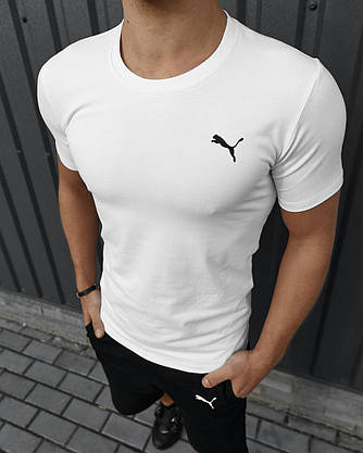 Комплект Puma футболка біла + шорти, фото 2