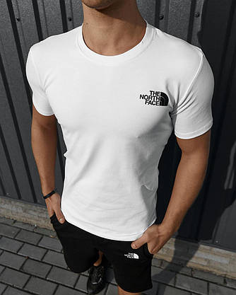 Комплект TNF футболка біла + шорти, фото 2