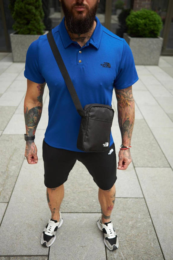 Комплект Polo електрик TNF + шорті + барсетка, фото 2