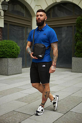 Комплект Polo електрик TNF + шорті + барсетка, фото 3