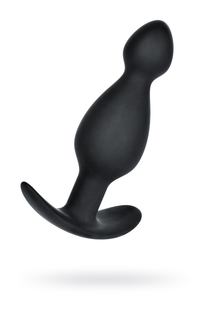Анальний корок A-Toys By Toyfa розміру M, силікон, чорна, 11,5 см, ø 3,5 см, фото 1