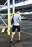 Комплект футболка сіра Nike + Шорты чорні + Барсетка, фото 4