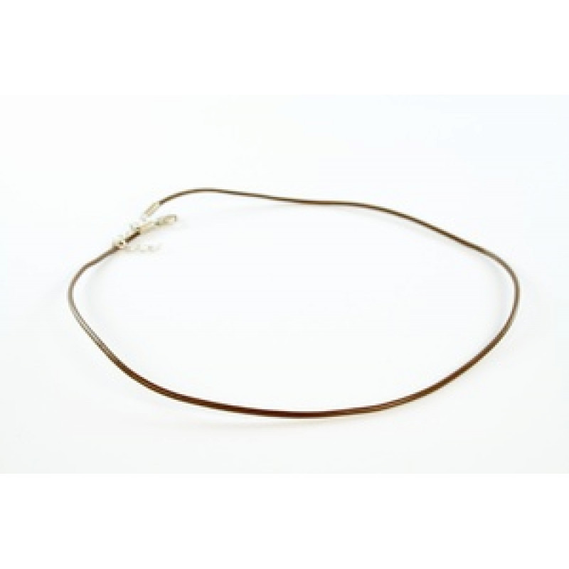 Шнурок шкіряний на шию коричневий, фото 1
