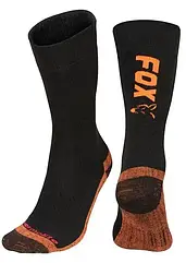 ТЕРМОНОСКИ FOX COLLECTION BLACK ORANGE THERMOLITE LONG SOCKS
